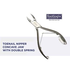   FOOTLOGIX KÖRÖMCSÍPŐ DUPLA RUGÓVAL/FOOTLOGIX TOENAIL NIPPER CONCAVE JAW WITH DOUBLE SPRING